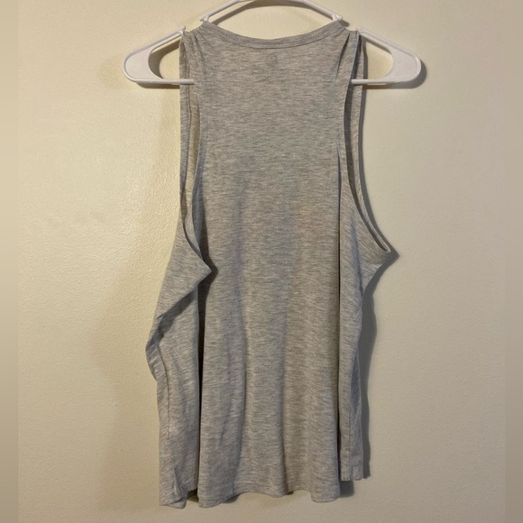 Designed and made in Leavenworth, Wa colorful mountain logo racer back tank top - Picture 5 of 5